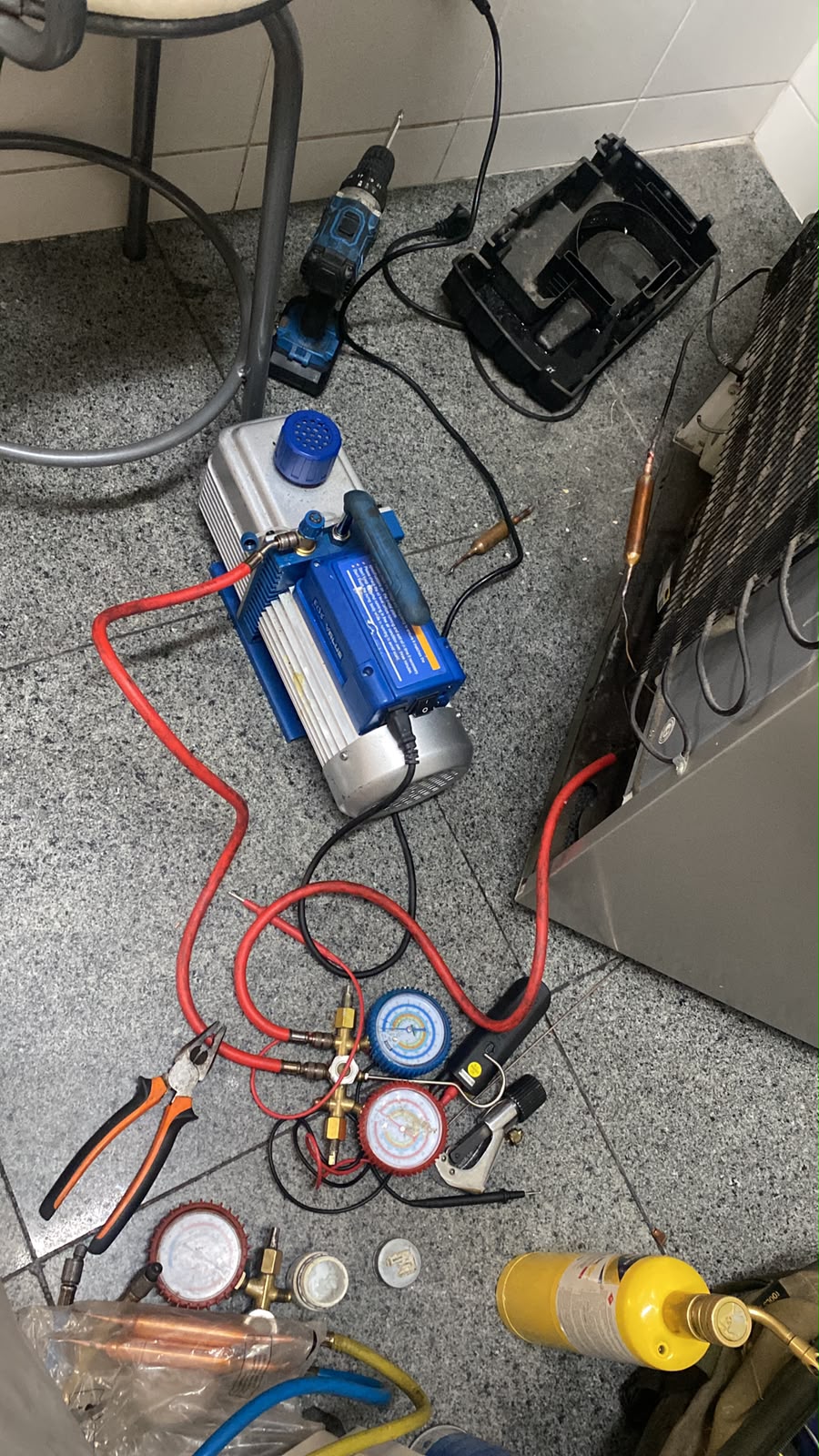 Equipamentos de refrigeração profissional utilizados no serviço técnico